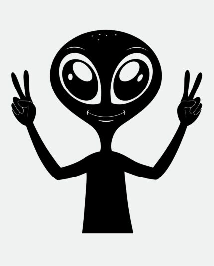 Alien SVG Fun and Unique Sci-Fi Craft Design