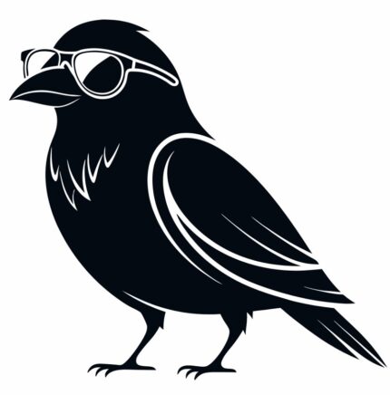 Black silhouette svg Bird