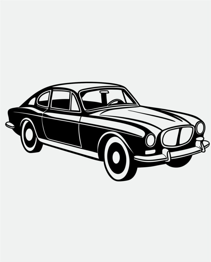 Classic Car SVG | Vintage Vehicle Design for Cricut and Crafts