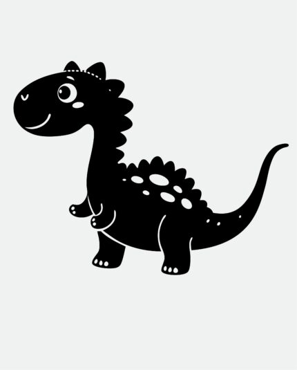 Cute Dinosaur SVG Adorable Design for Kids Crafts