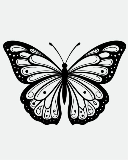 Monarch Butterfly SVG Free Download for Cricut & Laser Cutting