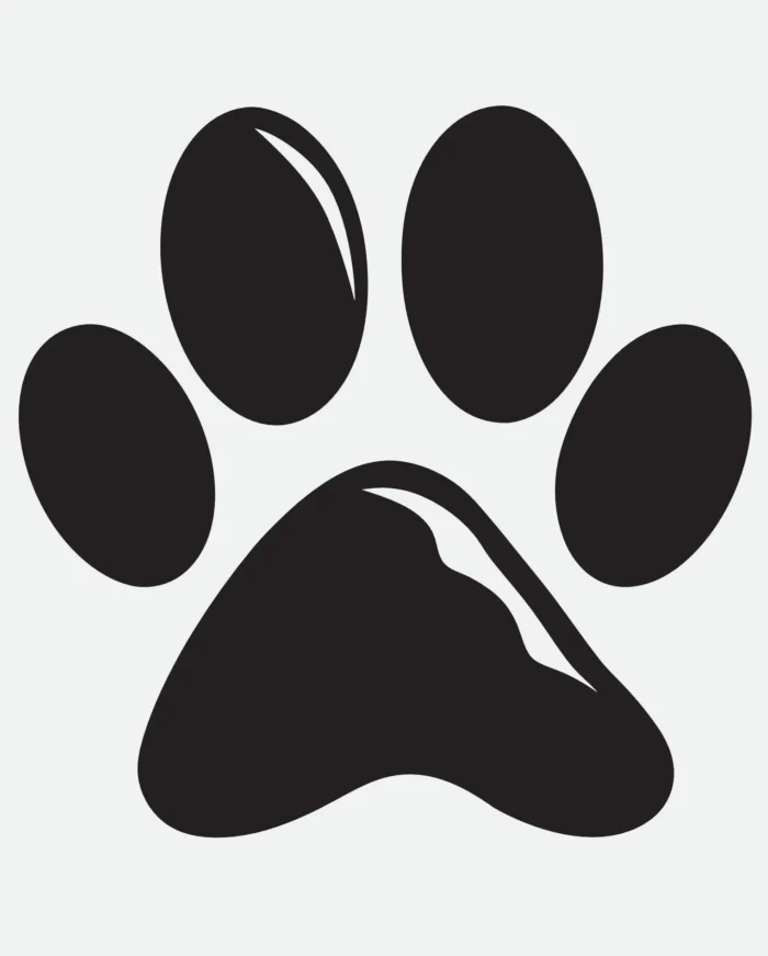 Free paw print svg, paw print svg for Cricut, laser cut paw print design, pet svg free download, dog svg silhouette