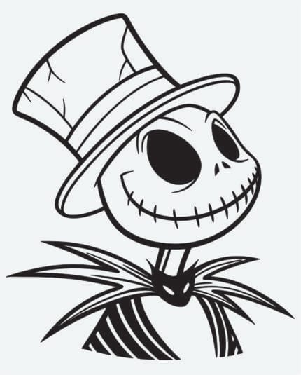 Jack Skellington Vector SVG for Cricut, Silhouette & Laser Cutting